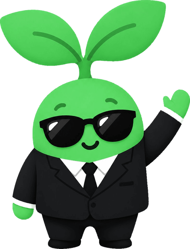 Sproo, the mascot, waving hello
